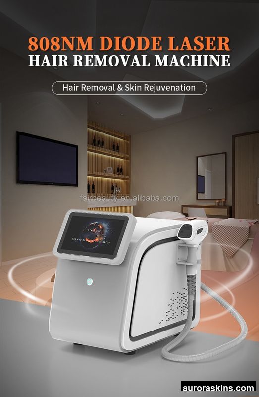 Factory Supply Aurora Skins Multifunctional 300W 808nm Diode Hair Removal Machine for Beauty Salon