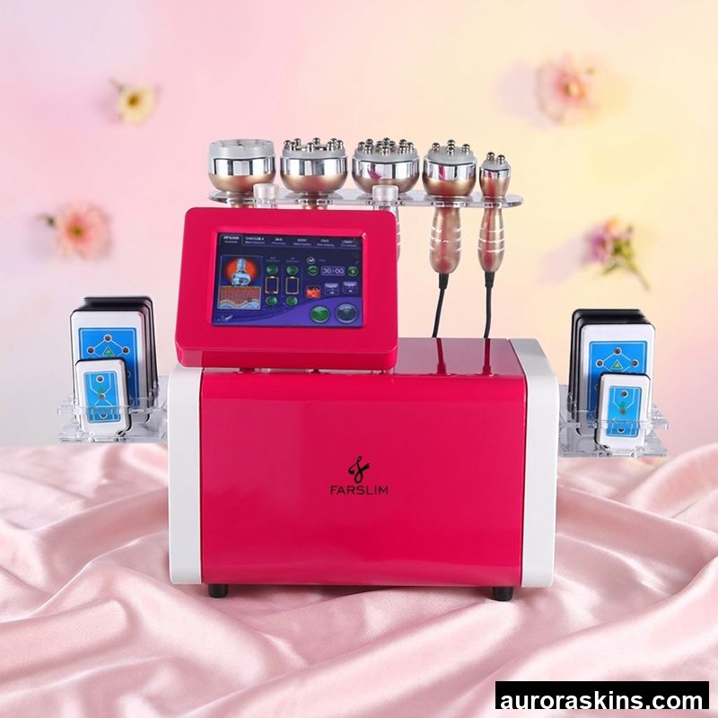 Fat Reduction Machine for Home and Salon Use Body Slimming Weight Loss Equipment 6 in 1 40 K Multifunctional ABS Stainless