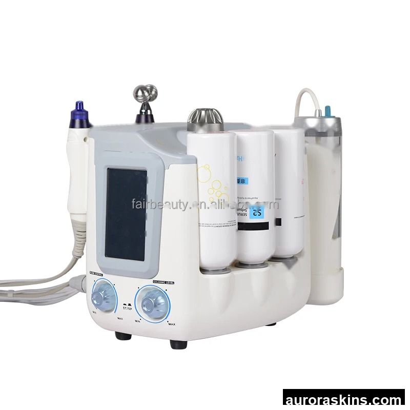 Three-in-One H2O2 Facial Instrument Stainless Steel ABS Bar Deep Cleaning Blackhead Removal Facial Spa Beauty Oxygen Machine
