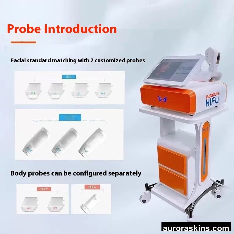360 Collagen Ultrasonic Facial Tightening Beauty Device 7D Poly Lifting Anti-Aging V-Face Targeted Standing Desktop Use for