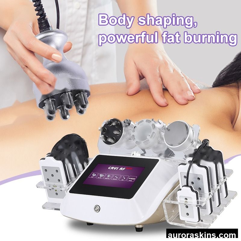 Fat Reduction Machine for Home and Salon Use Body Slimming Weight Loss Equipment 6 in 1 40 K Stainless Steel ABS Multifunctional