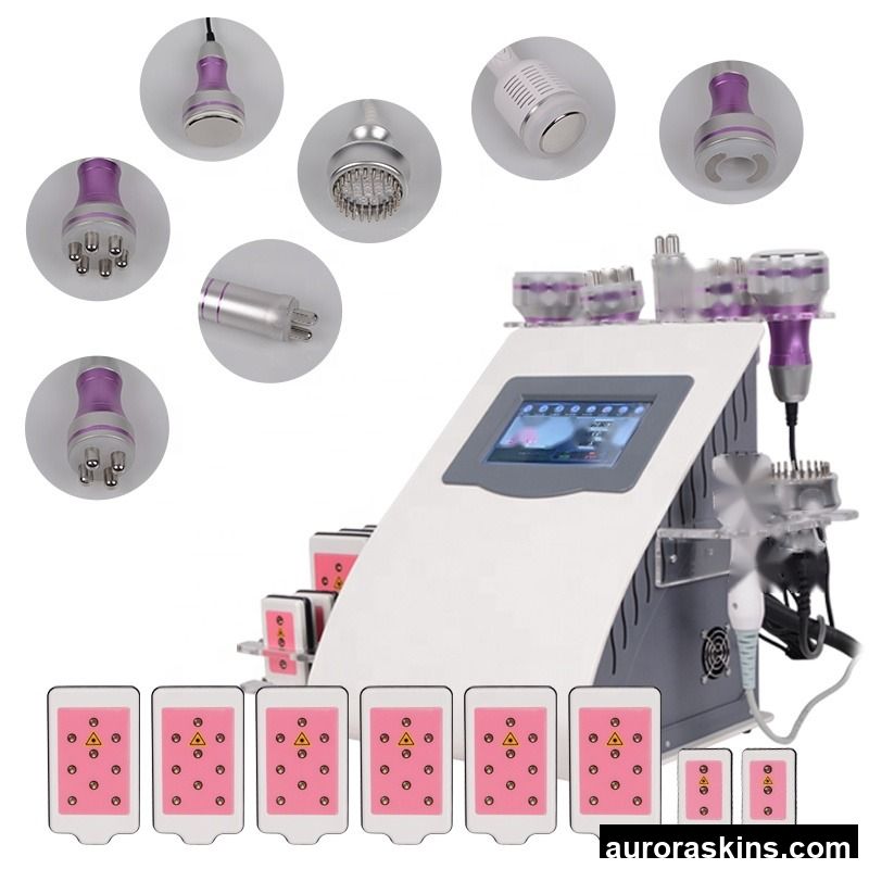 Hotsell Products 9in1 Vacuum Cavitation Slimmingmachine Shapebody Loseweight Radiofrequency 8lipolaser/40k80K PDT