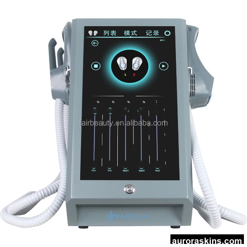 Professional Magnetic Muscle Stimulator with 4 Handles for Muscle Building Body Sculpting Air Cooling Device