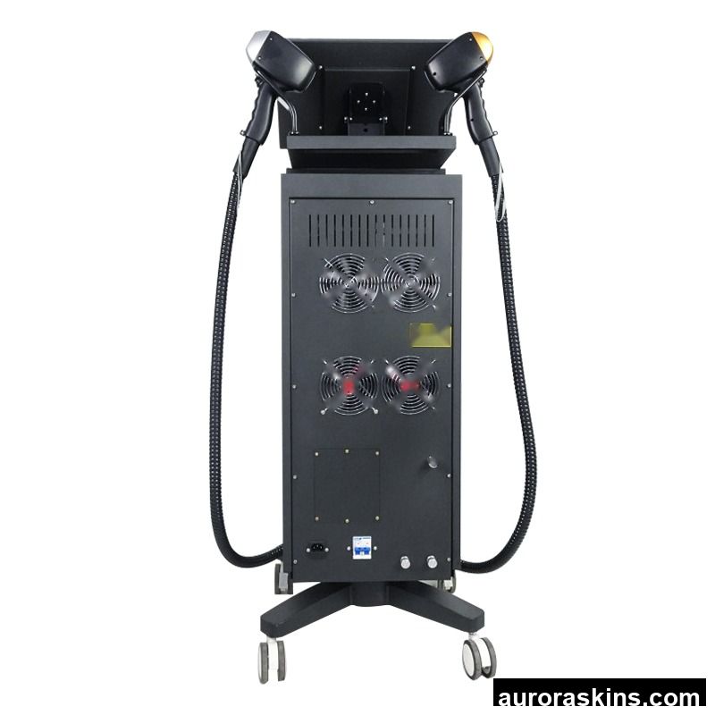 Excellent Performance Triple+Single Wavelength Diode Depilation Machine with 1200W 2 Handpiece Ice Sapphire Cooling