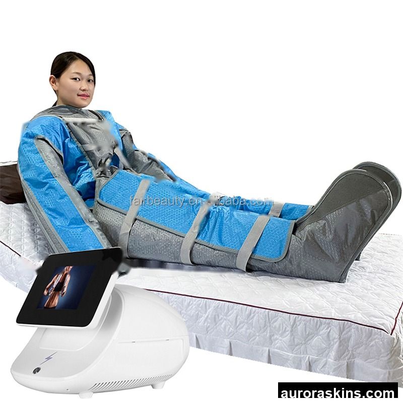 Professional Full Body Pressotherapy Machine Lymphatic Drainage Air Compression Massage Suit for Weight Loss