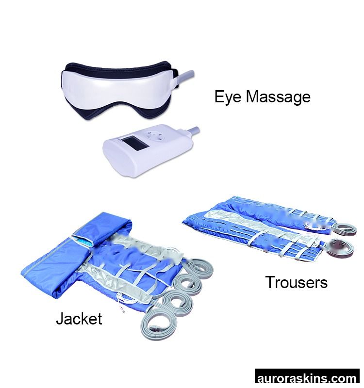 4 in 1 Full Body Infrared Pressotherapy Machine Lymphatic Drainage Air Compression Massage Suit with 24 Groups of Air Chambers