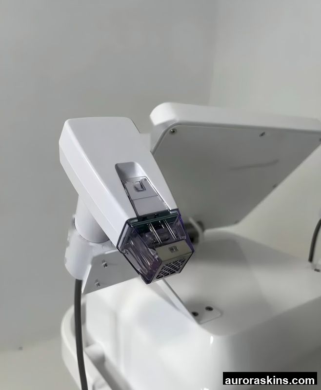 Aurora Skins a 2in1 Face Body Depth 8mm 7mm Body Contouring Lifting Skincare Standing Blue Massager Lifting All White