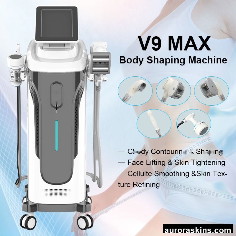 Vertical V9 MAX Shaping 4-in-1 RFEMS Body Shaping Machine for Skin Tightening and Sculpting for Salon Use Jade Roller