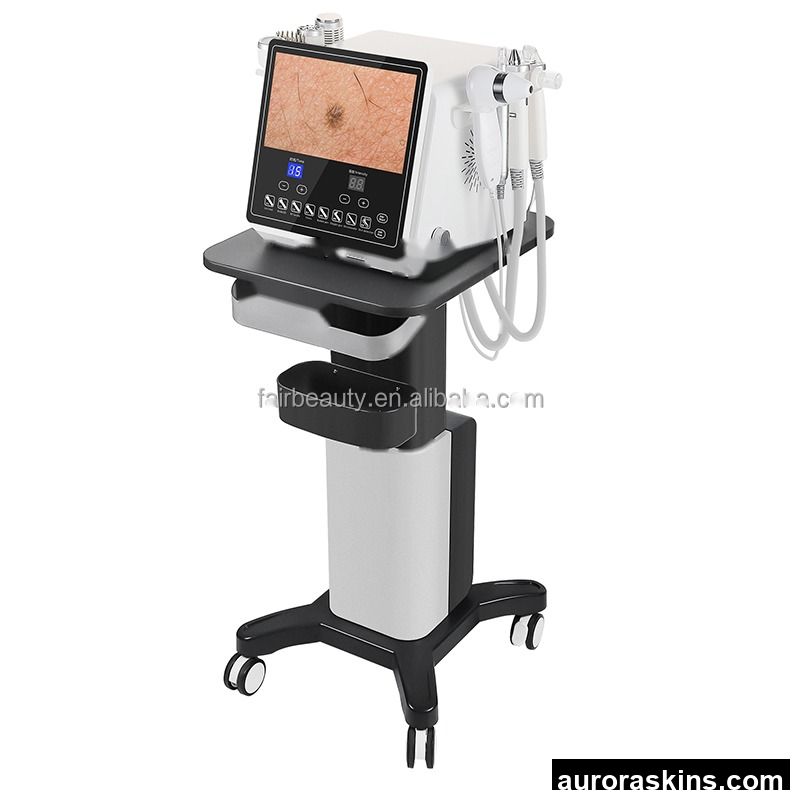 Portable 8-in-1 Aqua Facial Machine Microdermabrasion Facial Skin Care Beauty Machine with Skin Scanner
