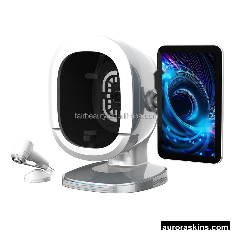 Professional Stainless Steel Face Skin Diagnostic Instrument -Full-Face 3D Imaging Scanner 15.6-Inch Display, Skin Care Device