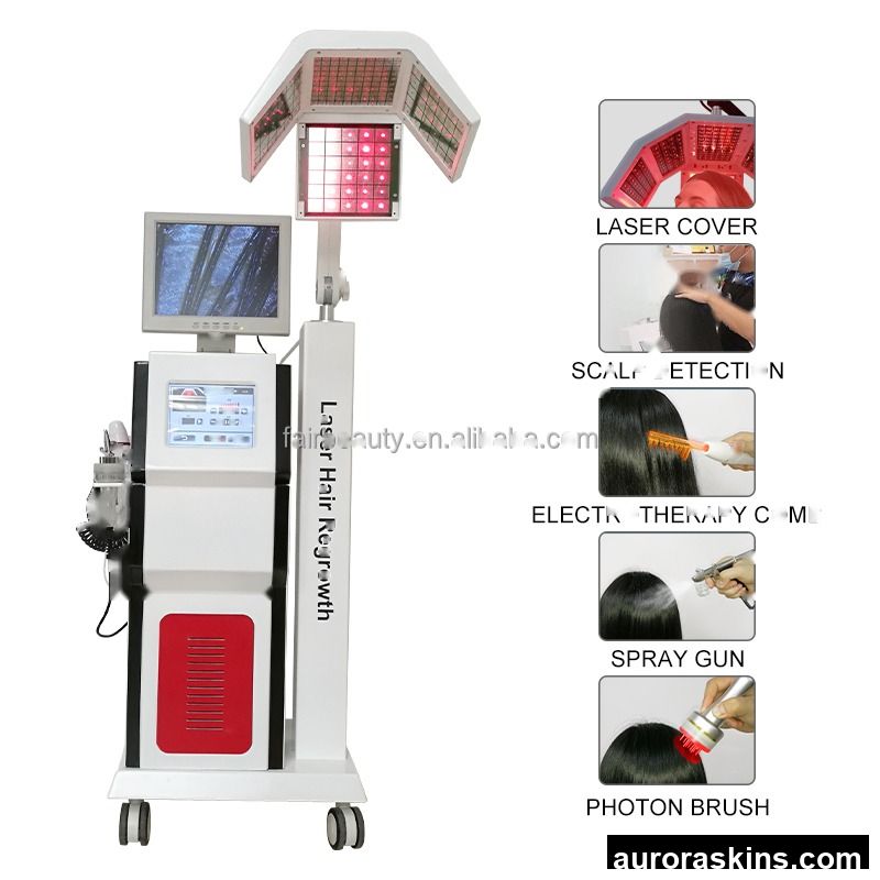 Upgrade Professional 5 in 1 LLLT Diode 650nm Scalp Treatment Hair Growth Machine for Hair Loss Treatment Hair Regrowth Machine