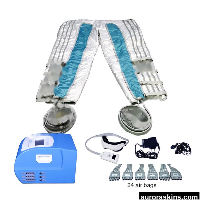4 in 1 Full Body Infrared Pressotherapy Machine Lymphatic Drainage Air Compression Massage Suit with 24 Groups of Air Chambers