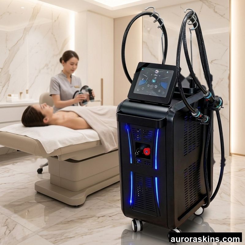 Ice-Microwave Fat Dissolving Body Shaping Machine Cellulite Removal Anti-Aging Coolwave 2.45GHz Microwave Beauty Machine