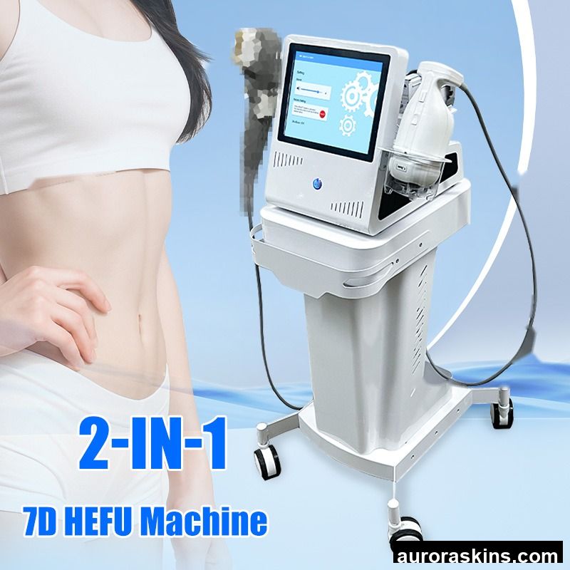 7D Vmax 2-in-1 Face & Body Lifting Device-Smooths Wrinkles & Stretch Marks, Interchangeable Cartridges-Salon Use