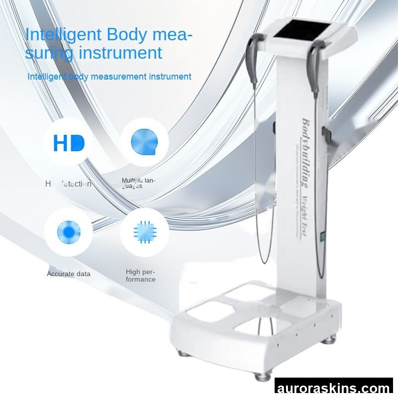 Aurora Skins Intelligent Standing Body Fat Analyzer Weight Loss JP/US Plugs Salon-Friendly Report Printing 1-Year Warranty Commercial