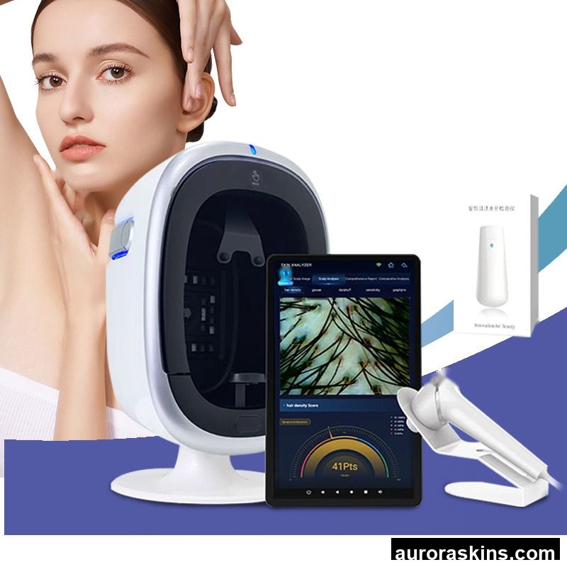AISIA O1 Pro AI Skin and Scalp Analyzer 30MP Face 50x Hair Camera Skin Detector for Salon and Clinic