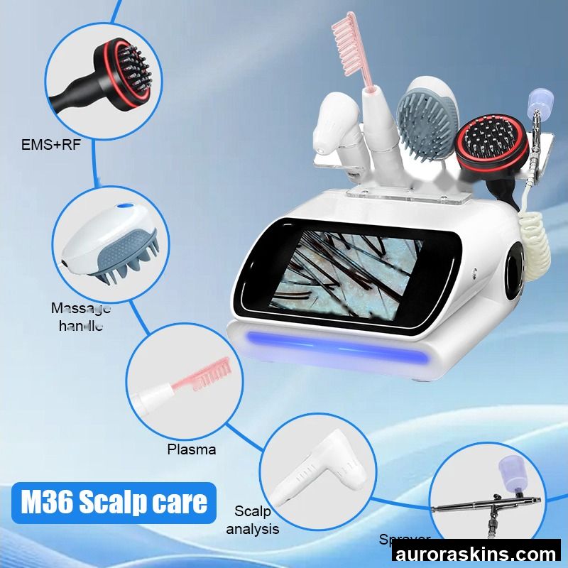 PDT Phototherapy Commercial Multifunctional Hair Care Analyzer Scalp Skin Care Analyzer Hair Regeneration Beauty Scalp Massager