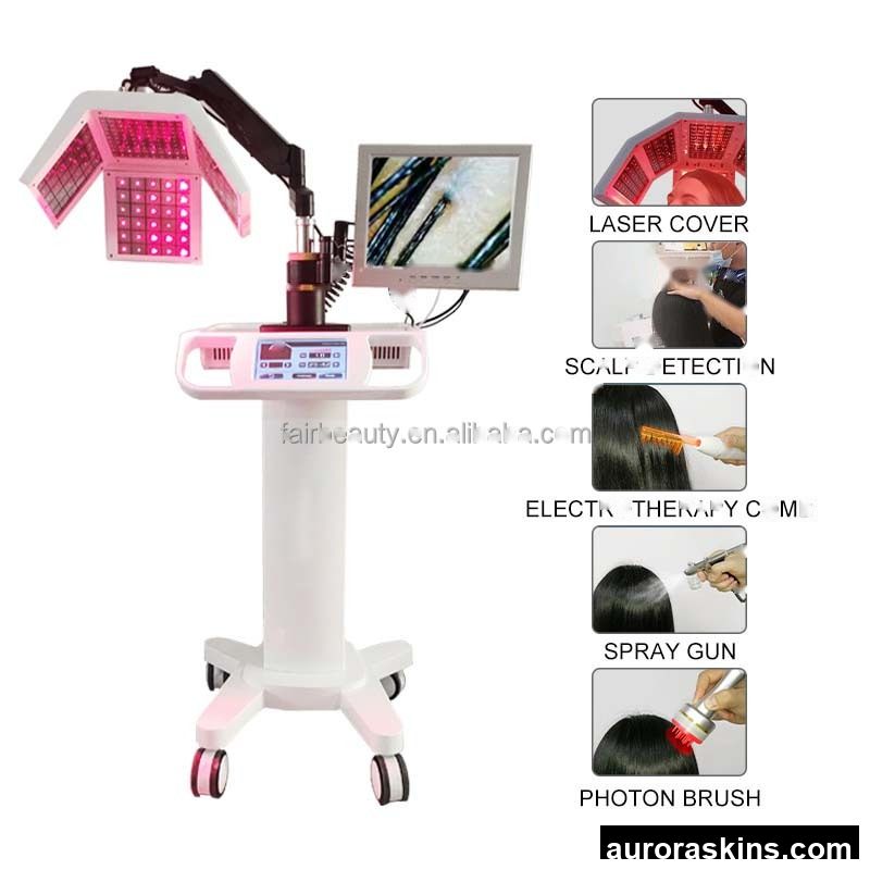 Hair Growth 650nm Hair Loss Scalp Treatment Machine Hair Regeneration 650nm Red Light Therapy Skin Analyzer Machine