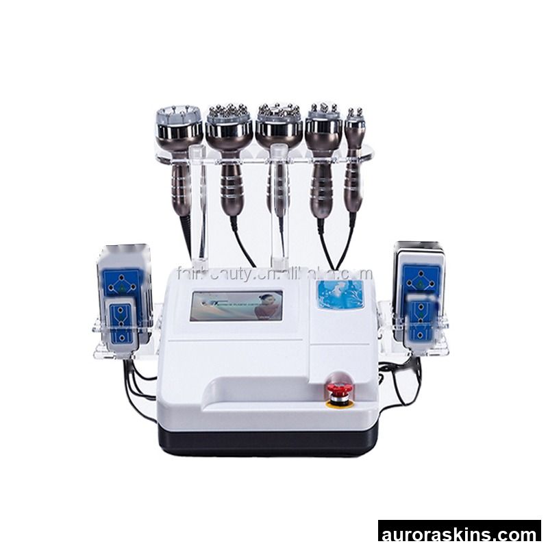 Latest Desktop Stainless Steel Lipo 6-in-1 Vacuum Cavit RF Fat Reduction Machine Body Slimming Weight Loss UK