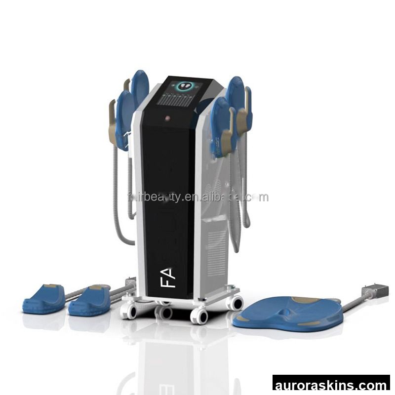 Professional 5-Handles Aurora Skins Neo RF 14 Tesla Body Sculpting Machine for Muscle Building Breast Massager Fast Slimming