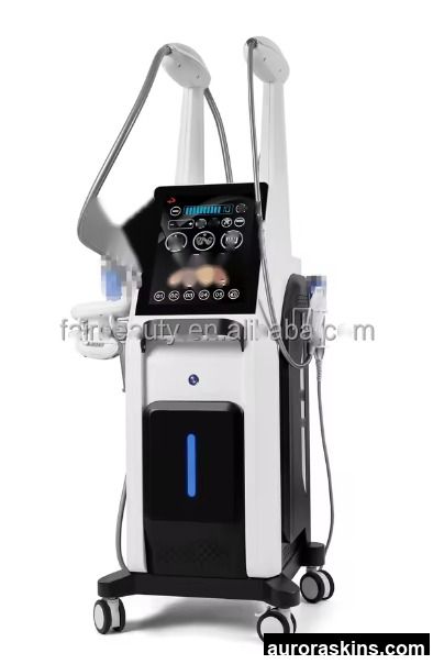 2026 Aurora Skins Five-in-One Rotating Silicone Ball Upright Roller Device for Lymphatic Drainage, Featuring 15-Inch Touch Screen