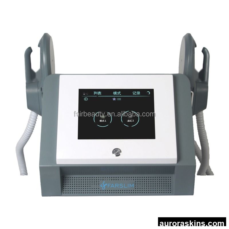 13 Teslasculpt Aurora Skins Body Sculpting Burn Fat Electrical Muscle Building Stimulator 4 Handles Sculptor Aurora Skins Sliming Machine