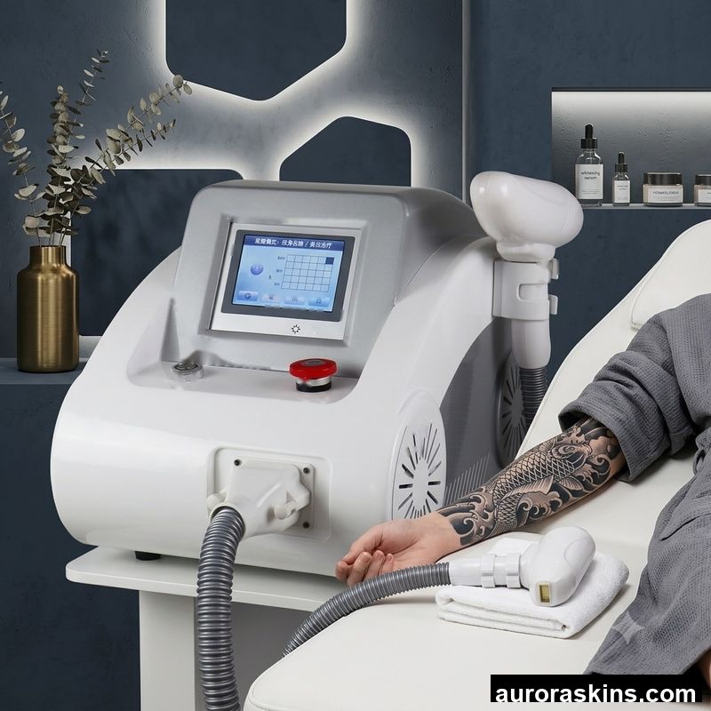 Certified Desktop Pigment Breakdown Machine for Tattoo Eyebrow Teaching Foot Pedal Control Q-mode Pulse Vibration Decomposition