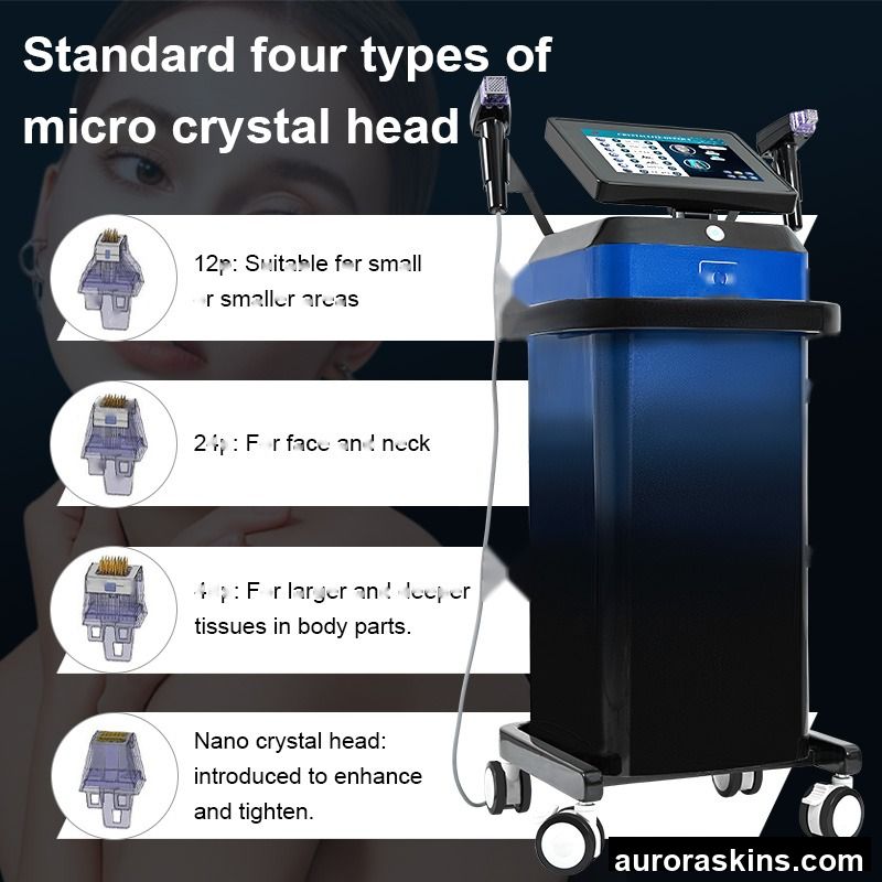 Double Handle Acne Treatment Stretch Marks Removal Anti Aging Wrinkle Removal Crystallite Depth 8mm Fractional R1F Machine