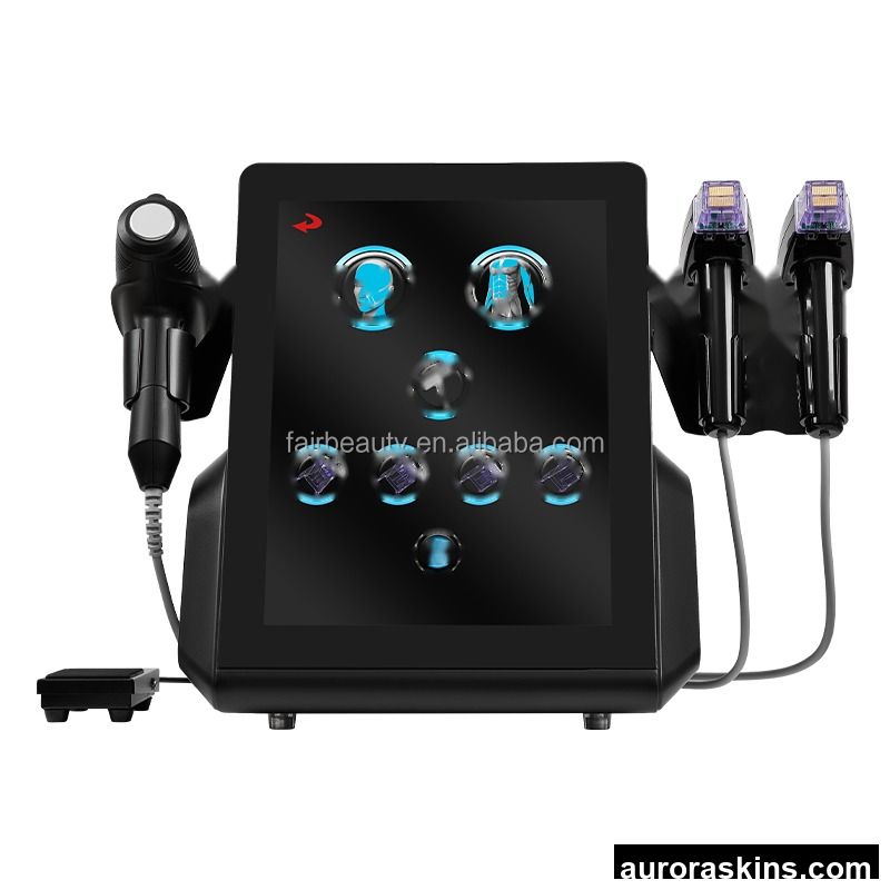 Newest Desktop 3 in 1 Fractional Breast Massage Machine for Acne Treatment Face Lift Wrinkle Removal Anti-aging With Ice Hammer
