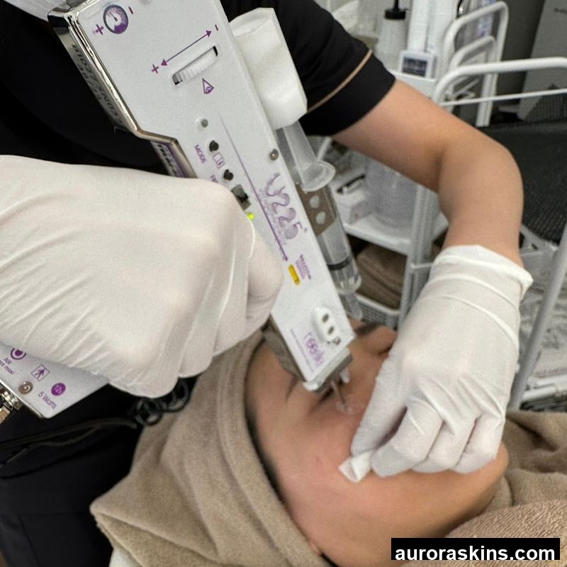 Aurora Skins a U225 Skincare Facial Hair Scalp Jade Roller Massager Inject Meso Homeuse Spa Professional