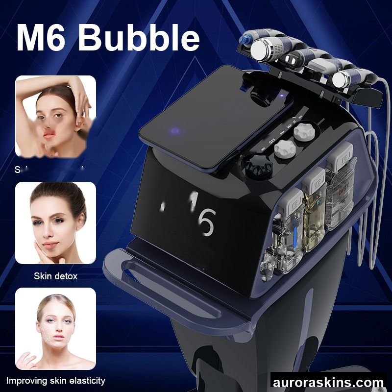 2026 6-in-1 Hydration Facial Lifting Oxygen Injector Skin Tightening Anti-aging Bubble Skin Care Face Cleaning Beauty Device