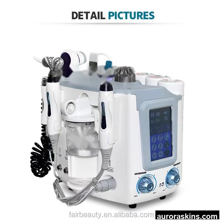 Hot Sales Korea 6 in 1 H2 Deep Cleaning and Moisturizing Multi-Functional Face Lifting SPA Salon Beauty Equipment