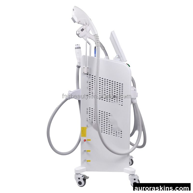 2026 Customized 4-in-1 Standing Hair Removal Machine Tattoo Removal Skin Lifting Rediofrequency US/IT/ZA/EU/AU/UK Plugs