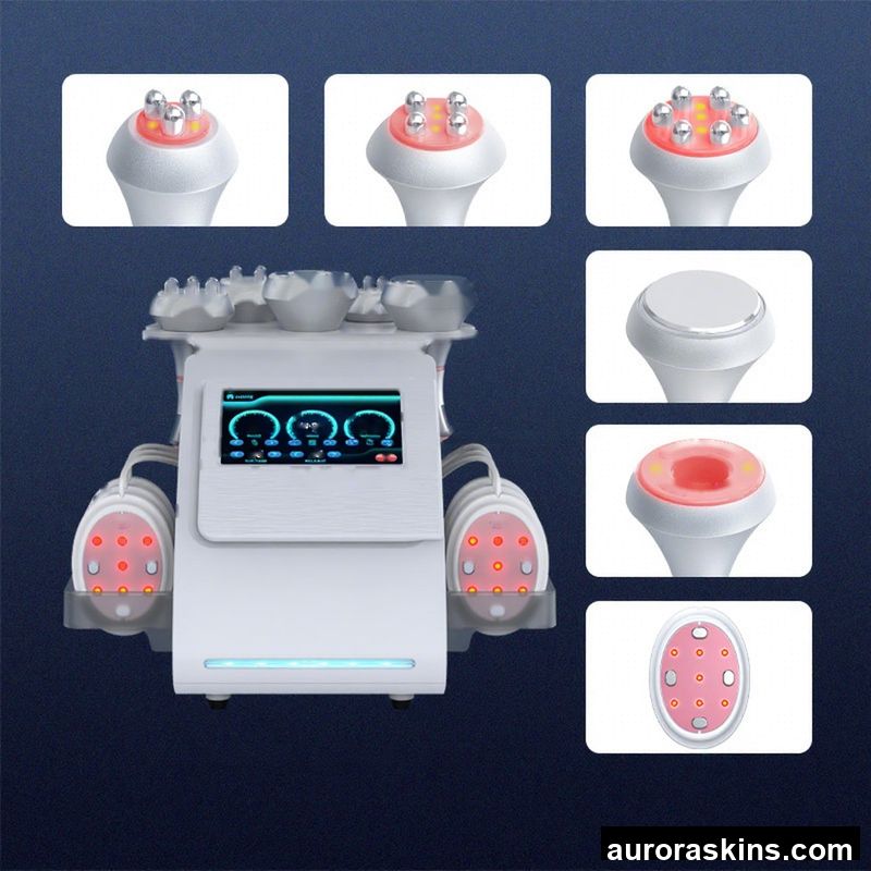 New Look Women's Beauty Salon pink Scheme 80K/40k/30k 10-Gear Adjustable 6-Handle Body Care Device Weight Loss Fat Burn Slimming