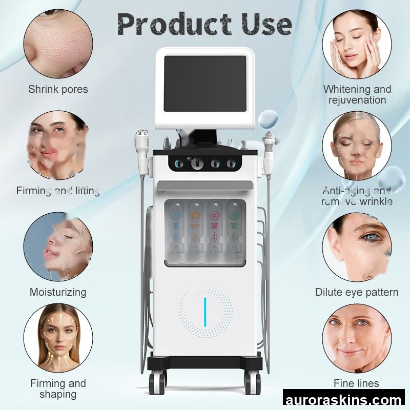 Small Bubbles Facial Machine Diamond Dermabrasion Deep Cleaning Face Lifting Oxygen Jet Aqua Facial Oxygen Bubble Facial Machine