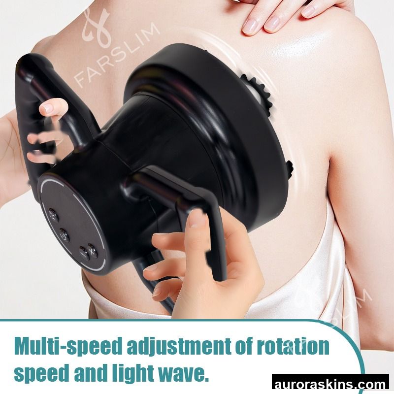 Handhold Inner Ball Massage Lymphatic Drainage 360 Degree Roller Vibrating Cellulite Remover 360° Rotation Massage Machine