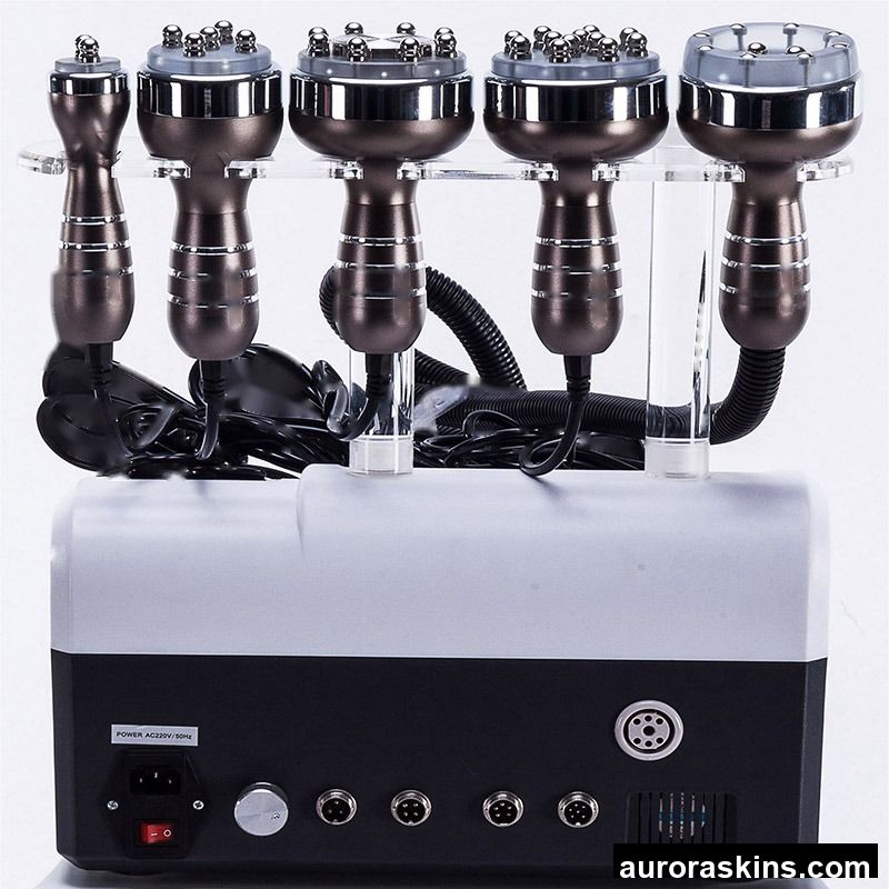 Aurora Skins 5-in-1 Multi-functional Face Lifting Skin Tighten Body Slimming Contouring Equipment with Rediofrequency Handle