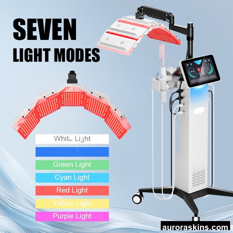 7 Colors PDT LED Light Therapy Scalp Analyzer Hair Growth Scalp Care Analyzer Hair Skin Analyzer Hair Regrowth Beauty Device