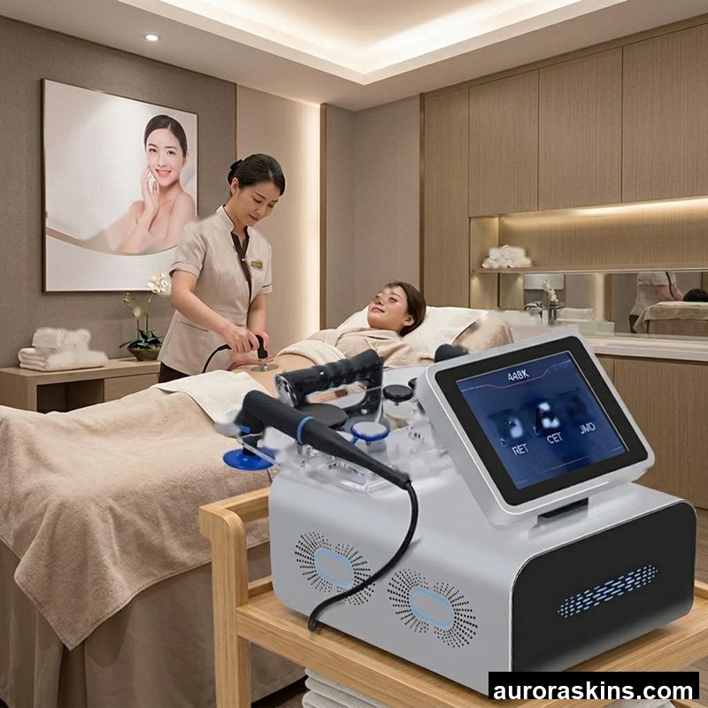 448khz Tecar Therapy Fat Reduction Machine Physical Therapy Equipment CET RET 448K Body Massage Device Indiba Therapy Machine