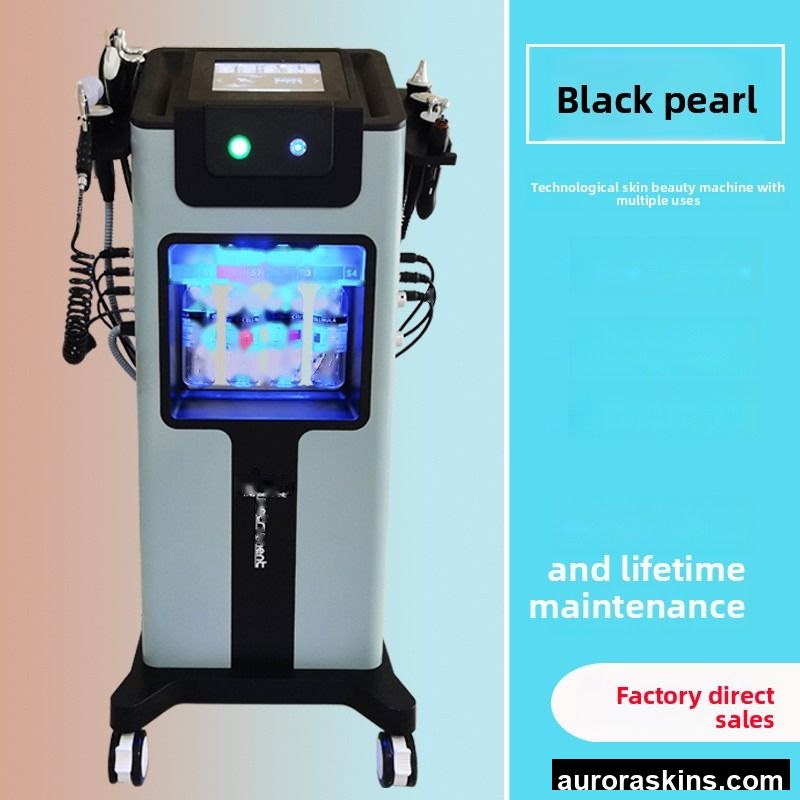 Keyi Large Bubble Facial Instrument Black Pearl Comprehensive Beauty Instrument Pore Cleansing Hydrating Lifting Oxygen Jet