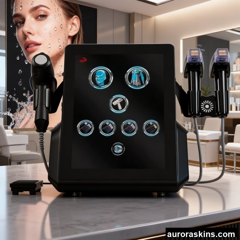 2026 Gold Depth 8 Fractional Facial Anti-aging Skin Tightening Body Contouring 4MHz Wrinkle Removal Face Cleaning Beauty Device