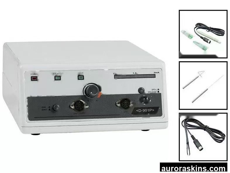 Aurora Skins a Electrolysis 2in1 Gray Model Homeuse Spa Massage Jade Roller Hair Remove Skincare Facial Body