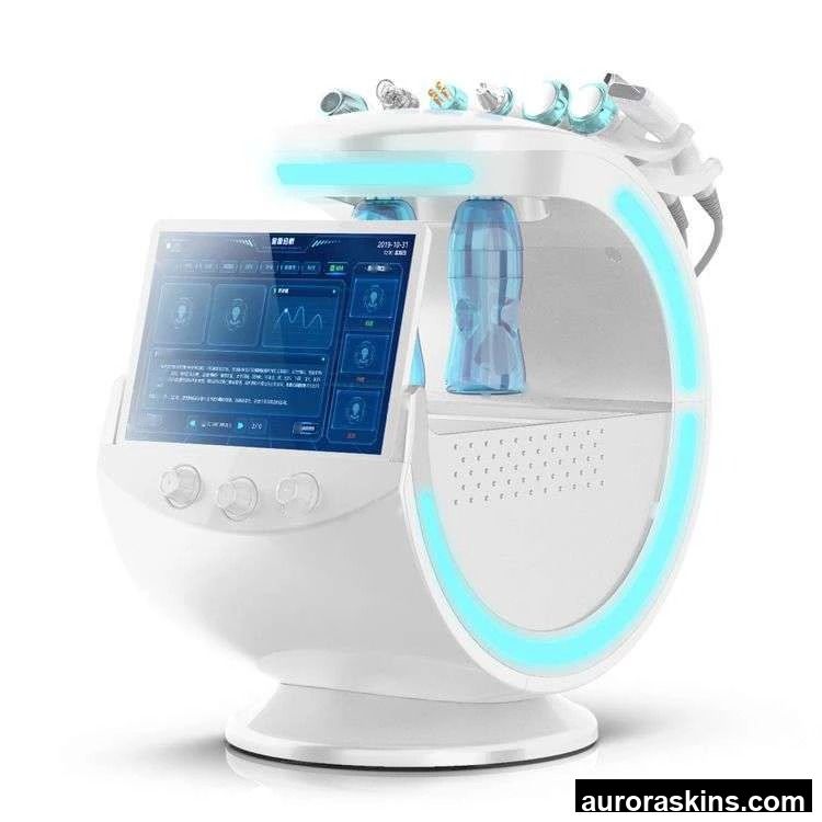 2025 New Version 7 in 1 Smart Ice Blue Skin Care RF Anti-aging Oxygen Jet Skin Firming Skin Cleaning Scars Removal Device