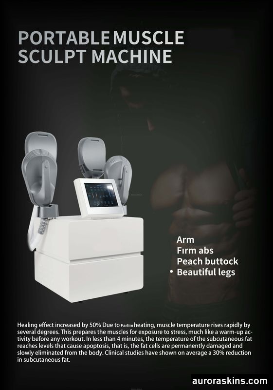 Factory Direct Sales Beauty Salon Equipment with 4 Applicators-Fat Removal, Muscle Conditioning, and Growth Activation Therapy