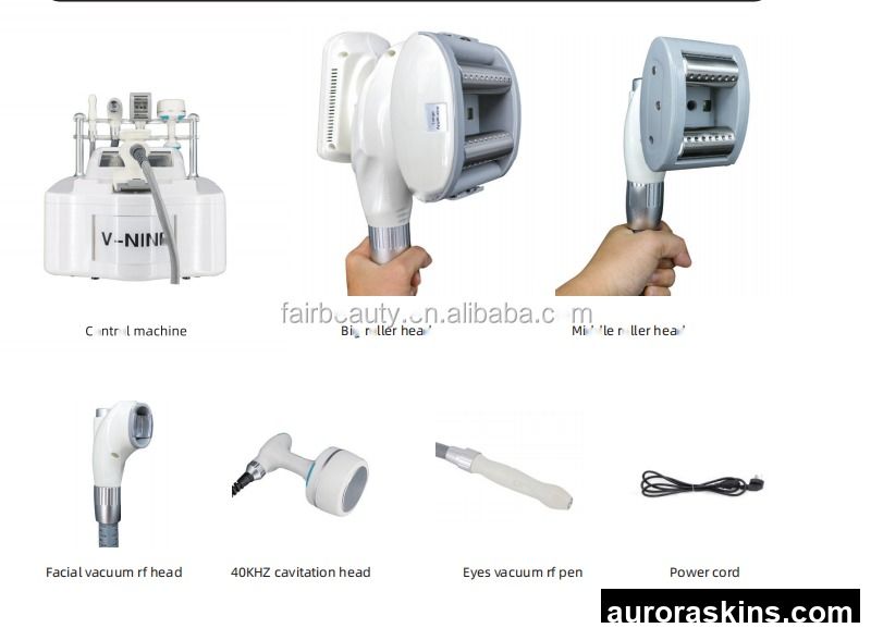 Professional Desktop Vacuum Roller Unit for Cellulite Elimination, Body Contouring, and Fat Reshaping-Includes Mobile Trolley