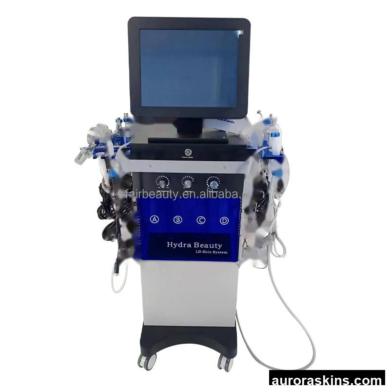 Professional 14 in 1 Oxygen Small Bubbles Skin Care Beauty Machine Skin Rejuvenation Face Cleaning Skin Care Device