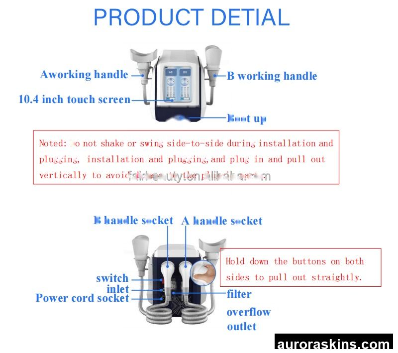 2026 Body Massage Slimming Shaping Fast Weight Loss Four Handles 360 Degree Frozen Slimming Machine for Beauty Silicone Handle