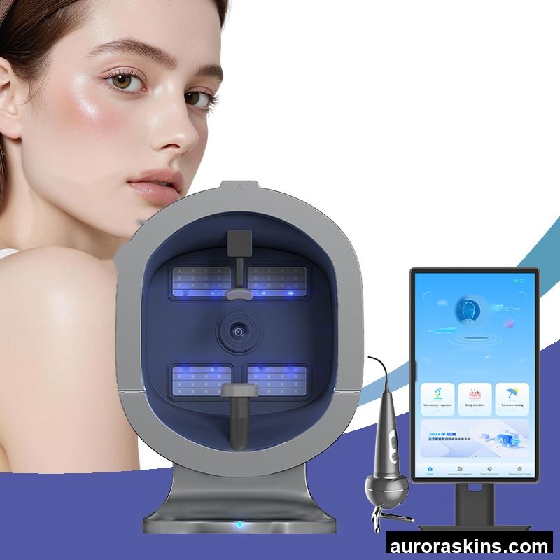 2026 X5 PRO a Round Image Analysis Machine Scalp & Hair & Facial Skin Analyzer with Microscope & UV Light for Salon Spa Beauty