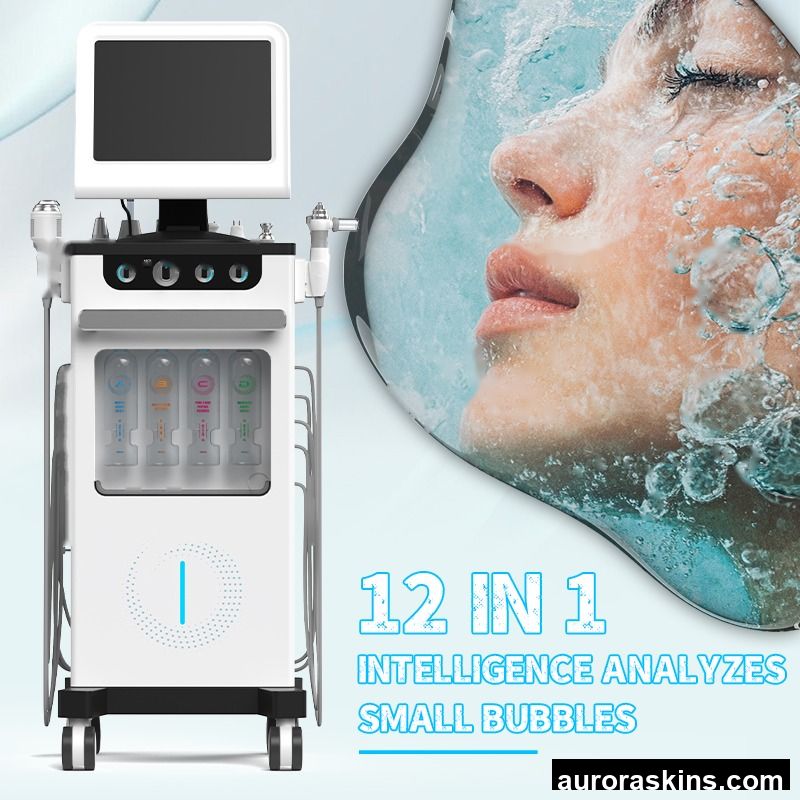 Small Bubbles Facial Machine Diamond Dermabrasion Deep Cleaning Face Lifting Oxygen Jet Aqua Facial Oxygen Bubble Facial Machine