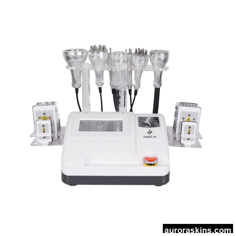 Aurora Skins a Desktop 9 in 1 Radio RF Fat Burning Vacuum Cavi Cold Hammer System 635nm Face Skincare Machine Spa Homeuse